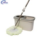 Set cu mop rotativ și găleată dreptunghiulară, SMYY-04, Tijă ajustabilă, Rotire 360°