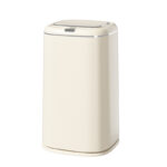 Cos de gunoi cu senzor SH-8649, Crem, 35 L