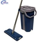 Set mop plat si găleată Squeeze, YYS-051 Albastru