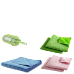Set 6 lavete microfibră și 1 perie