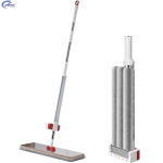 Mop M8 Atomic Clean, Auto-Stoarcere și Auto-Curățare, Tijă Reglabilă din Oțel, Lavetă Microfibră